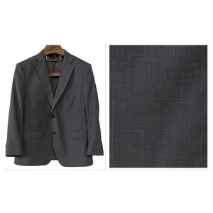 Ermenegildo Zegna Loop SFA Wool Silk Modern Fit Blazer Gray Glen Plaid Work 42S